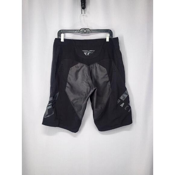 Fly Racing Shorts Mens 32 Black Motocross MTB Vented Pockets Adjustable Waist - Picture 2 of 16
